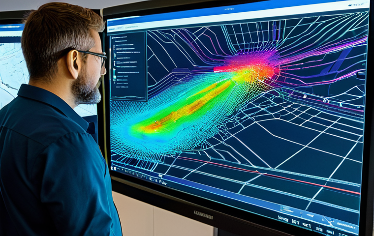 A professional autonomous vehicle engineer, in a modest business casual outfit, stands in a modern, well-lit lab. They are in front of a large digital display showing complex 3D sensor data fusion, including Lidar point clouds, radar heatmaps, and camera feeds, all overlaid onto a simulated road scene. The engineer is intently interacting with the display, pointing to a visualization of vehicle pathways and object detection. High-tech equipment and computer monitors with code and data streams are visible in the background. Focused expression, professional demeanor, fully clothed, appropriate attire, safe for work, perfect anatomy, correct proportions, natural pose, well-formed hands, proper finger count, natural body proportions, professional photography, high quality, appropriate content, modest, family-friendly.