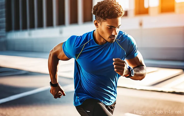 스마트 헬스 트레이너 - Here are three detailed image prompts: