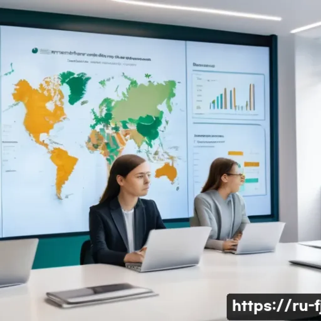 AI 윤리 전문가 - A modern office setting with a diverse team of AI ethicists and developers collaborating around a la...